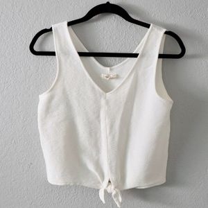 Texture & Thread Tie Tank Top